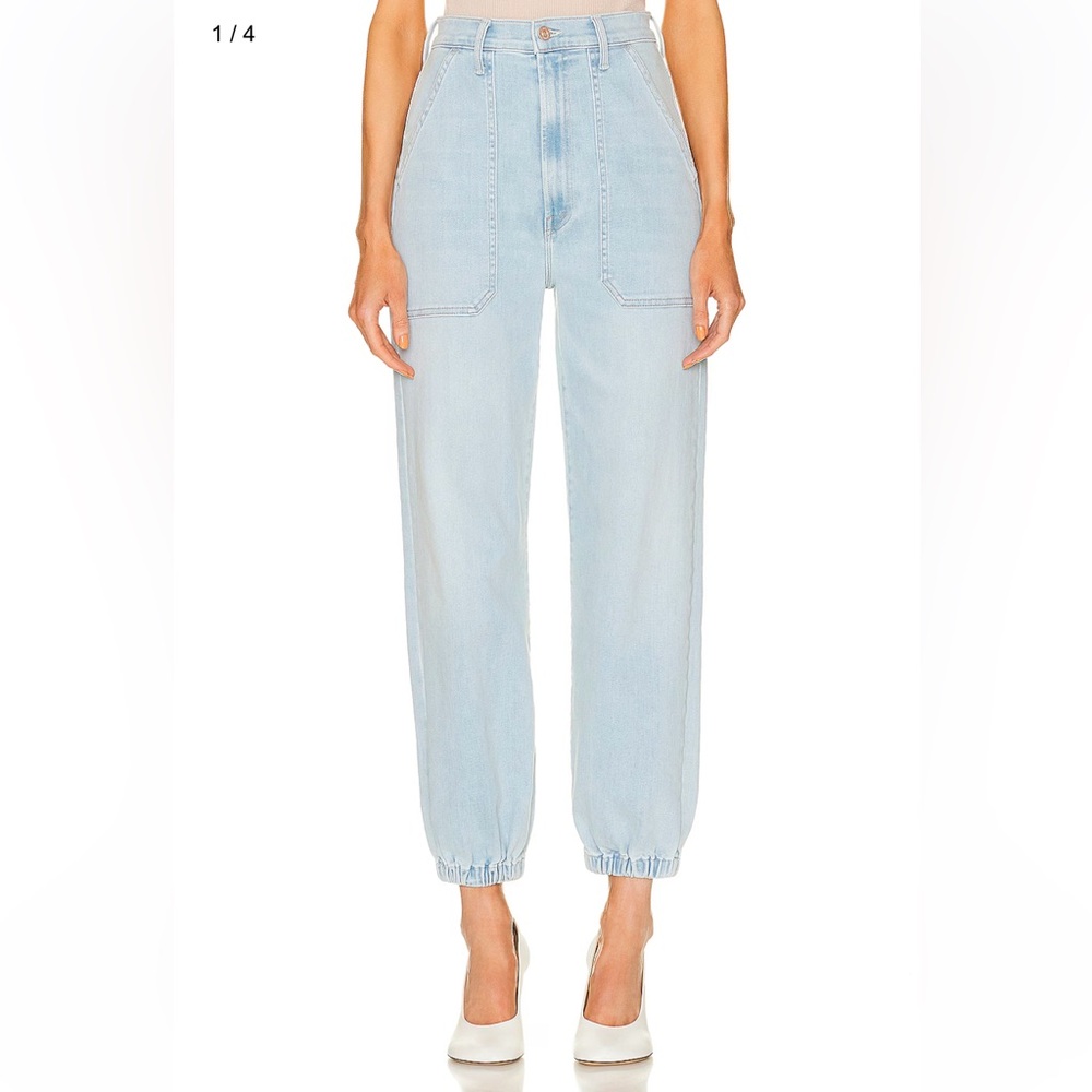 MOTHER The Wrapper Patch Springy Ankle Jeans